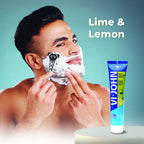 VI-JOHN Dermatologically Tested Vitamin-E enriched Anti Bacterial Lime & Lemon Shaving Cream | Grocsy