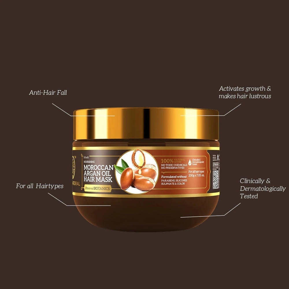 Khadi Natural Moroccan Argan Hair Mask | Grocsy