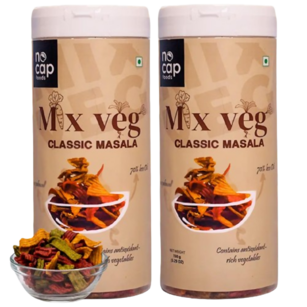 Nocap foods Zero Guilt Healthy Mix Chips - Classic Masala | Grocsy