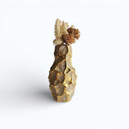 Sun Mun Decors Rock Golden Vase | Grocsy
