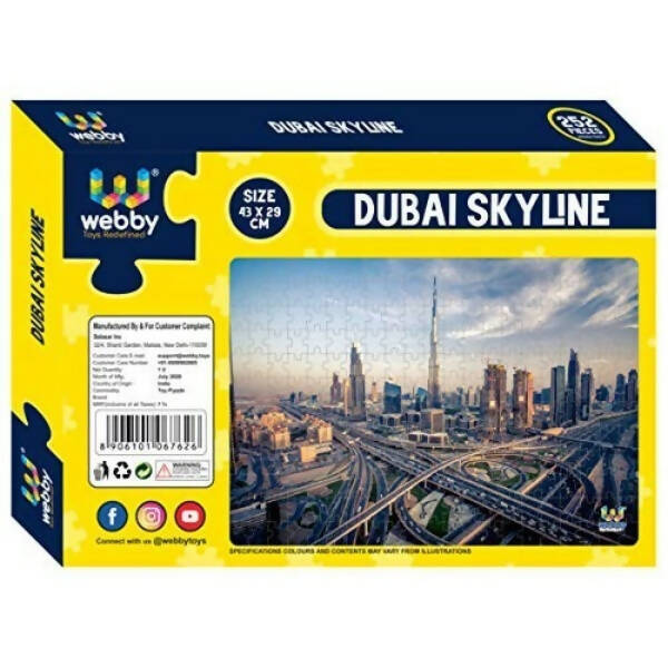 Webby Dubai Skyline Jigsaw Puzzle- 252 Pcs | Grocsy