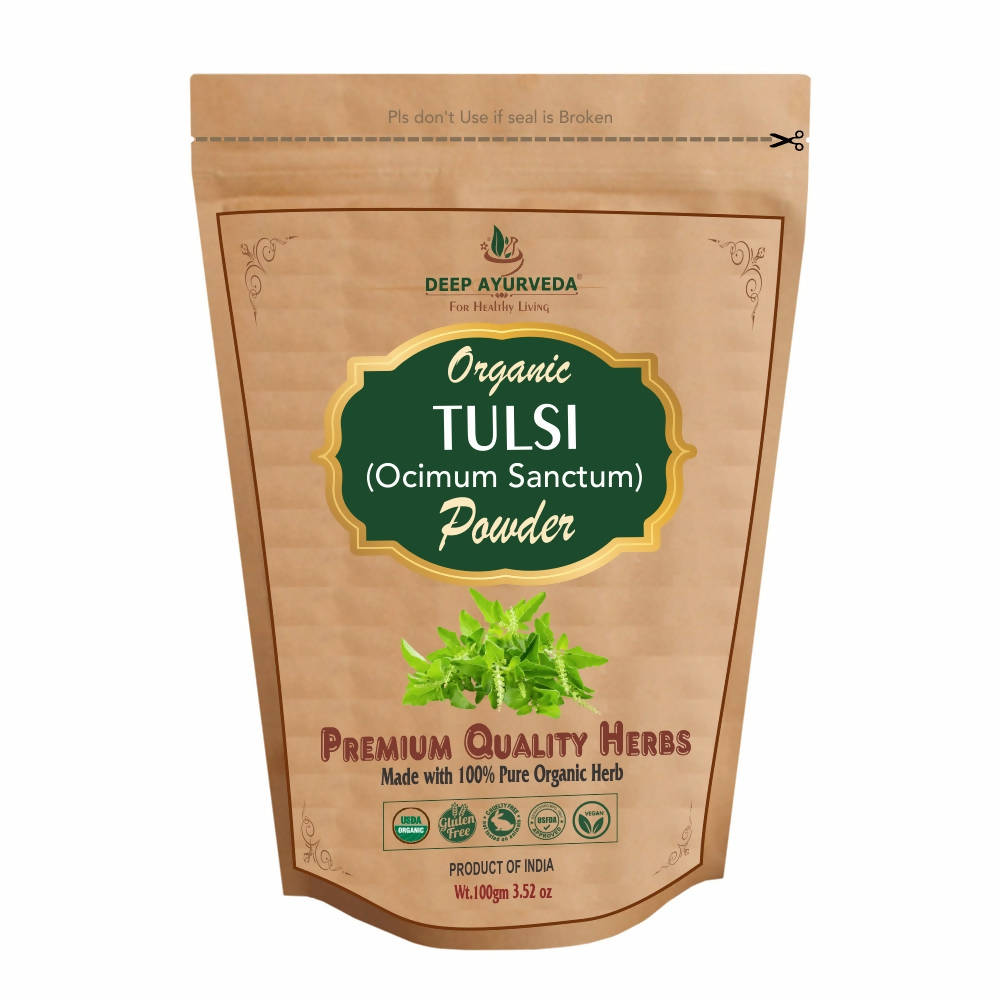 Deep Ayurveda Organic Tulsi Powder | Grocsy