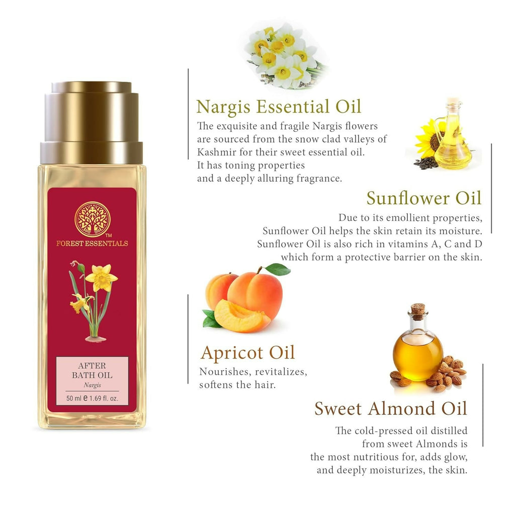 Forest Essentials After Bath Oil Nargis | Grocsy
