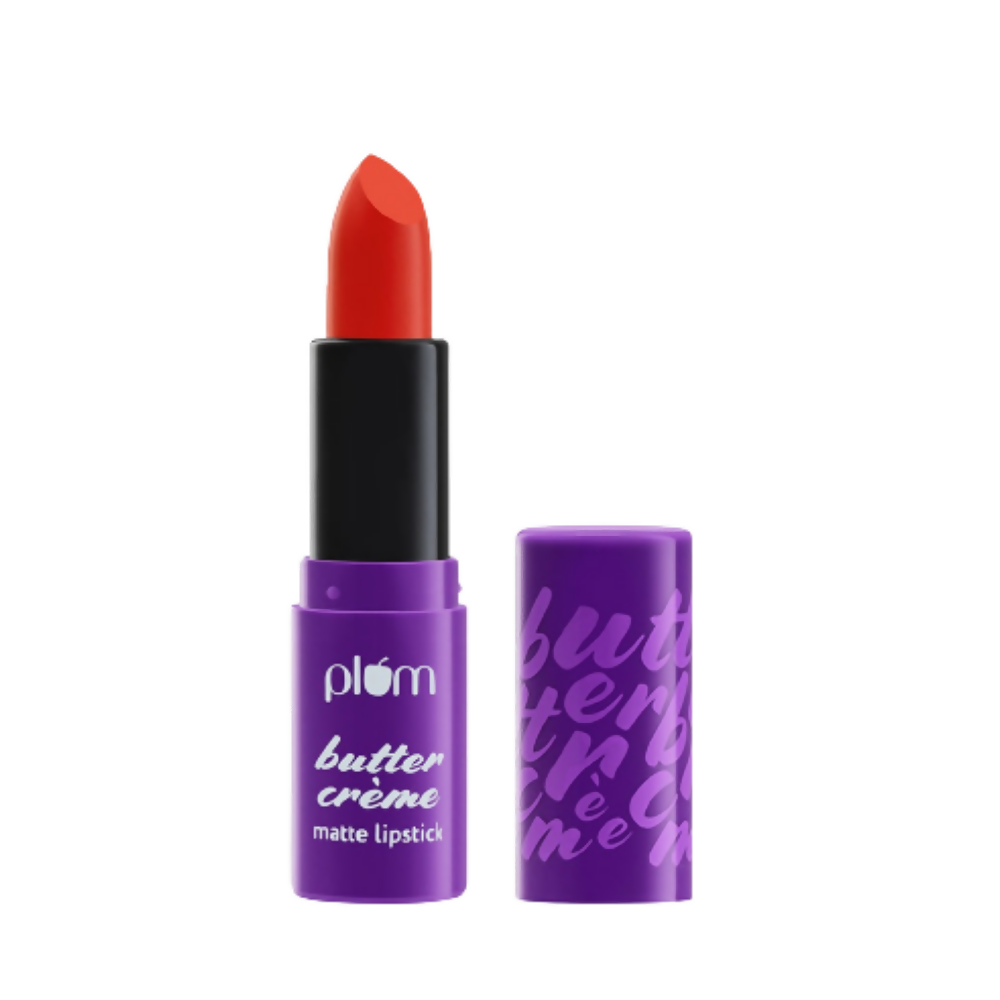 Plum Butter Crème Matte Lipstick Coral My Name - 133 (Coral) | Grocsy