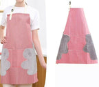 Yanci Waterproof Kitchen Apron With Pockets-Red | Grocsy