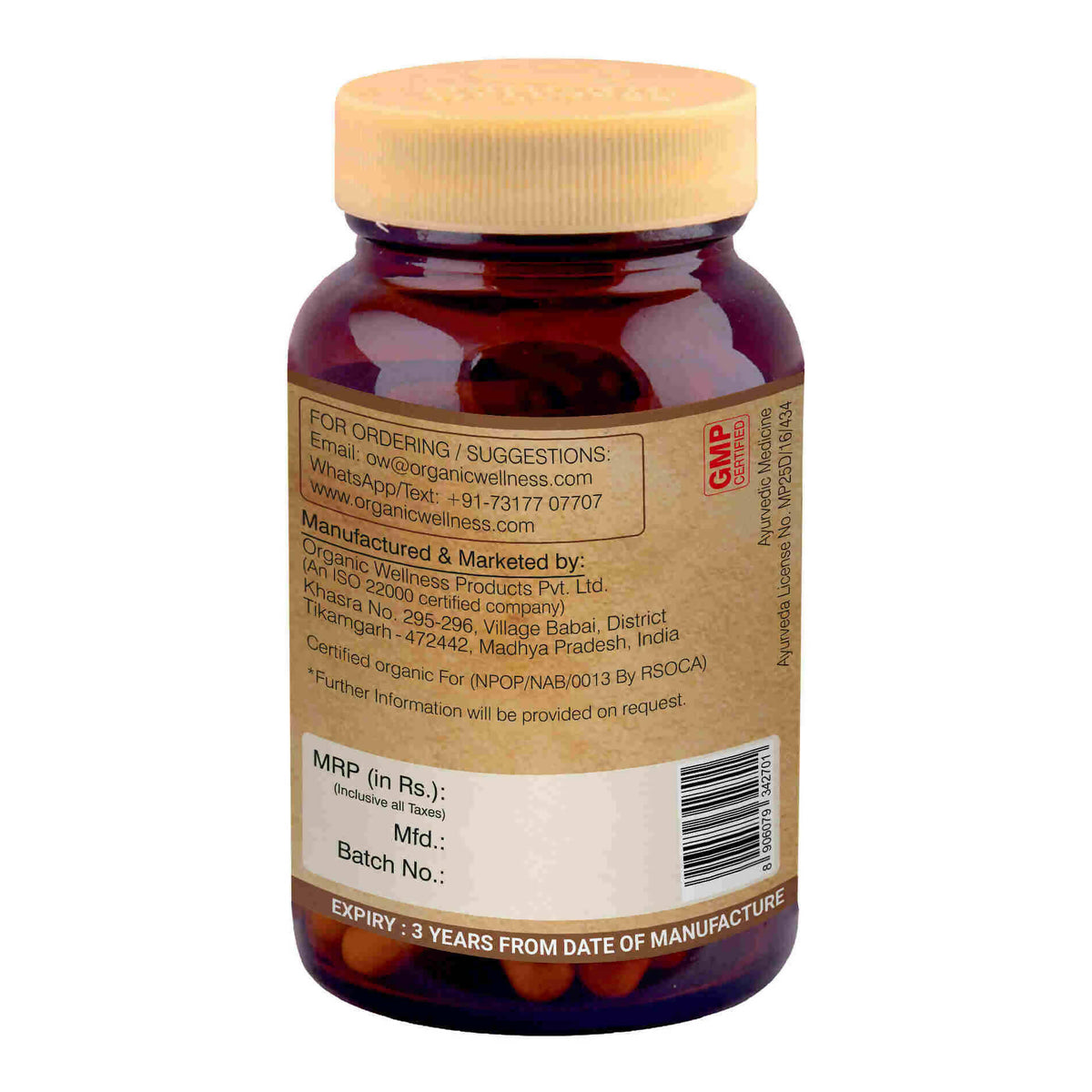 Organic Wellness Aloe Vera Capsules | Grocsy
