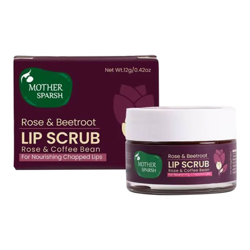 Mother Sparsh Rose & Beetroot Lip Lightening Scrub | Grocsy