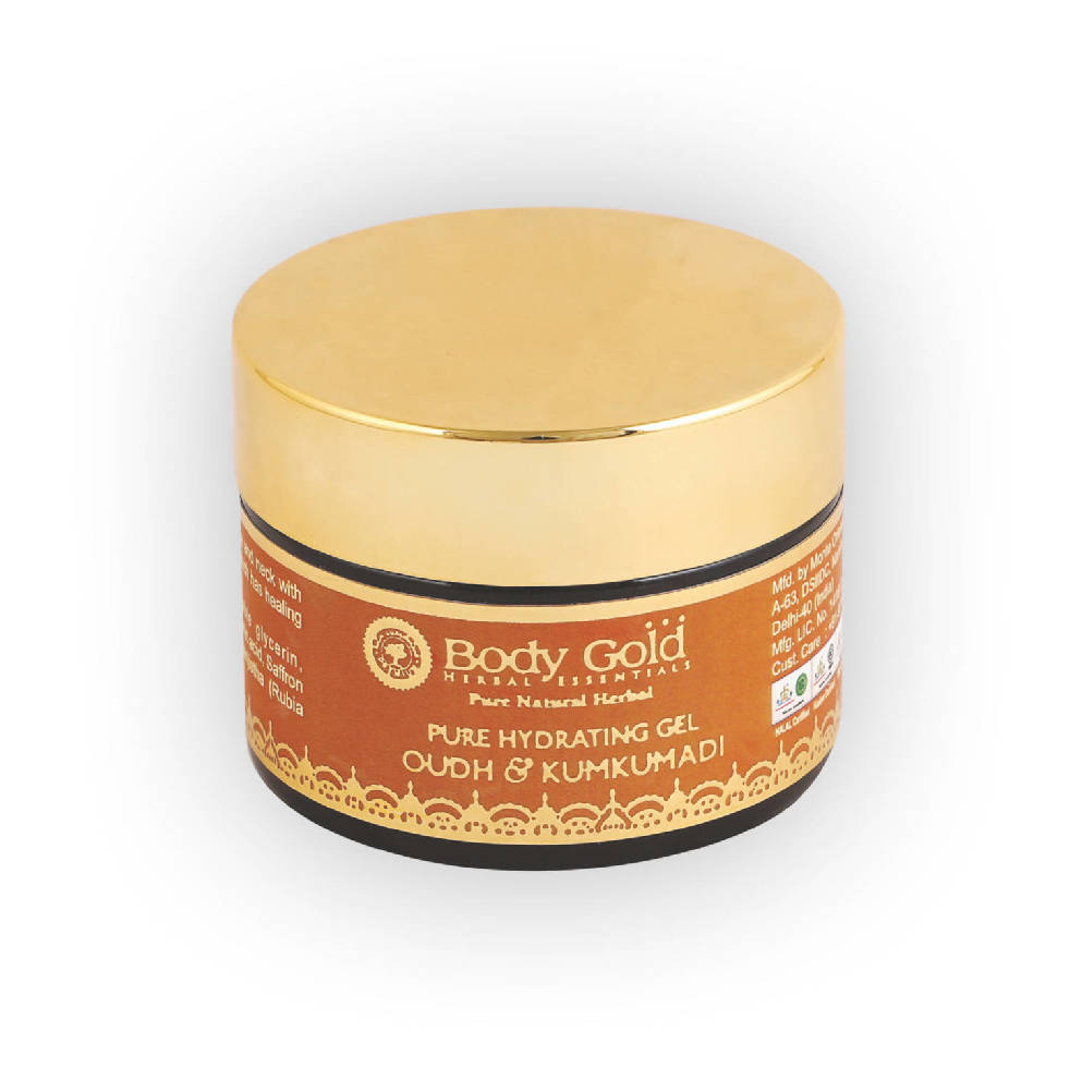 Body Gold Pure Hydrating Gel - Oudh & Kumkumadi | Grocsy