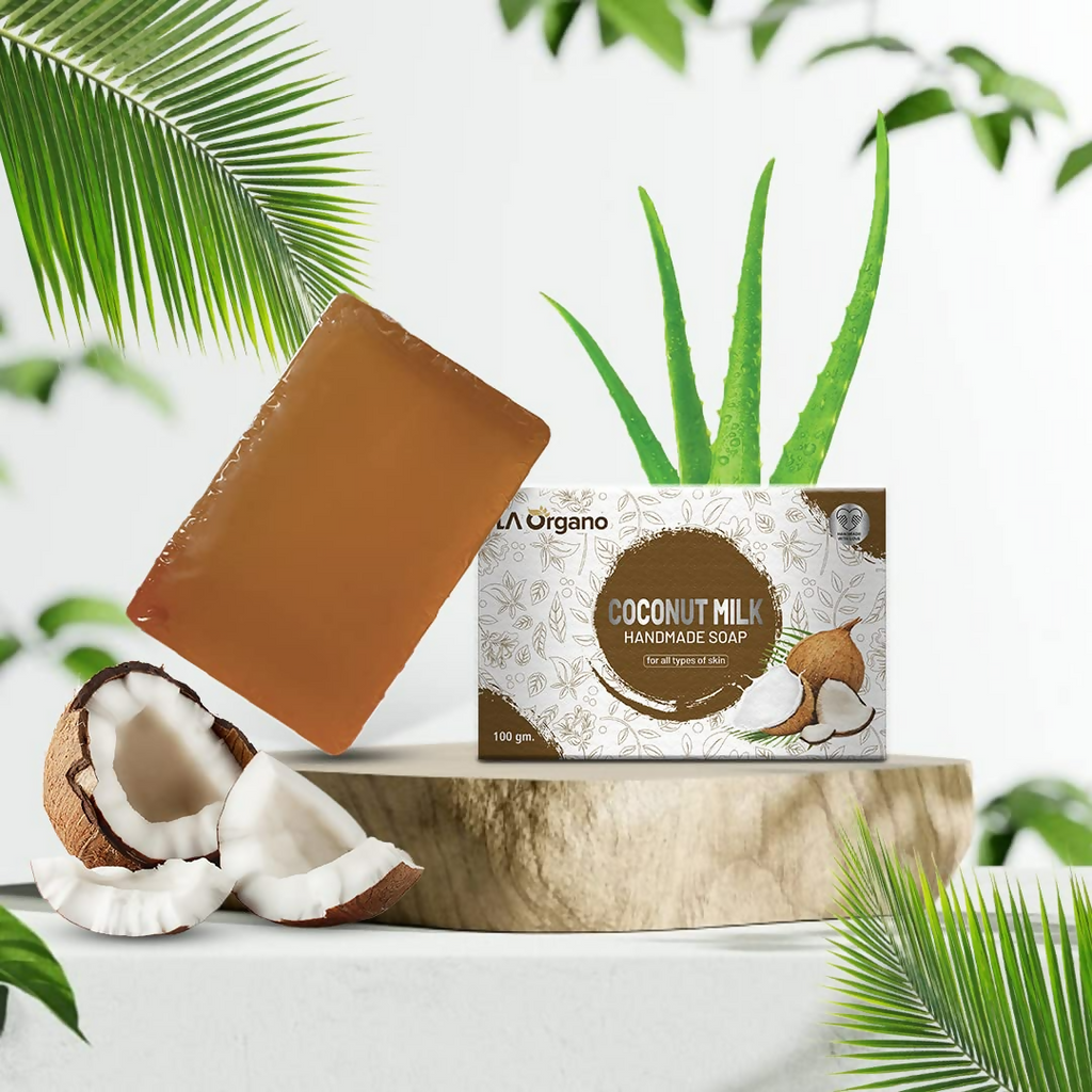LA Organo Coconut Milk Handmade Natural Bath Soap | Grocsy