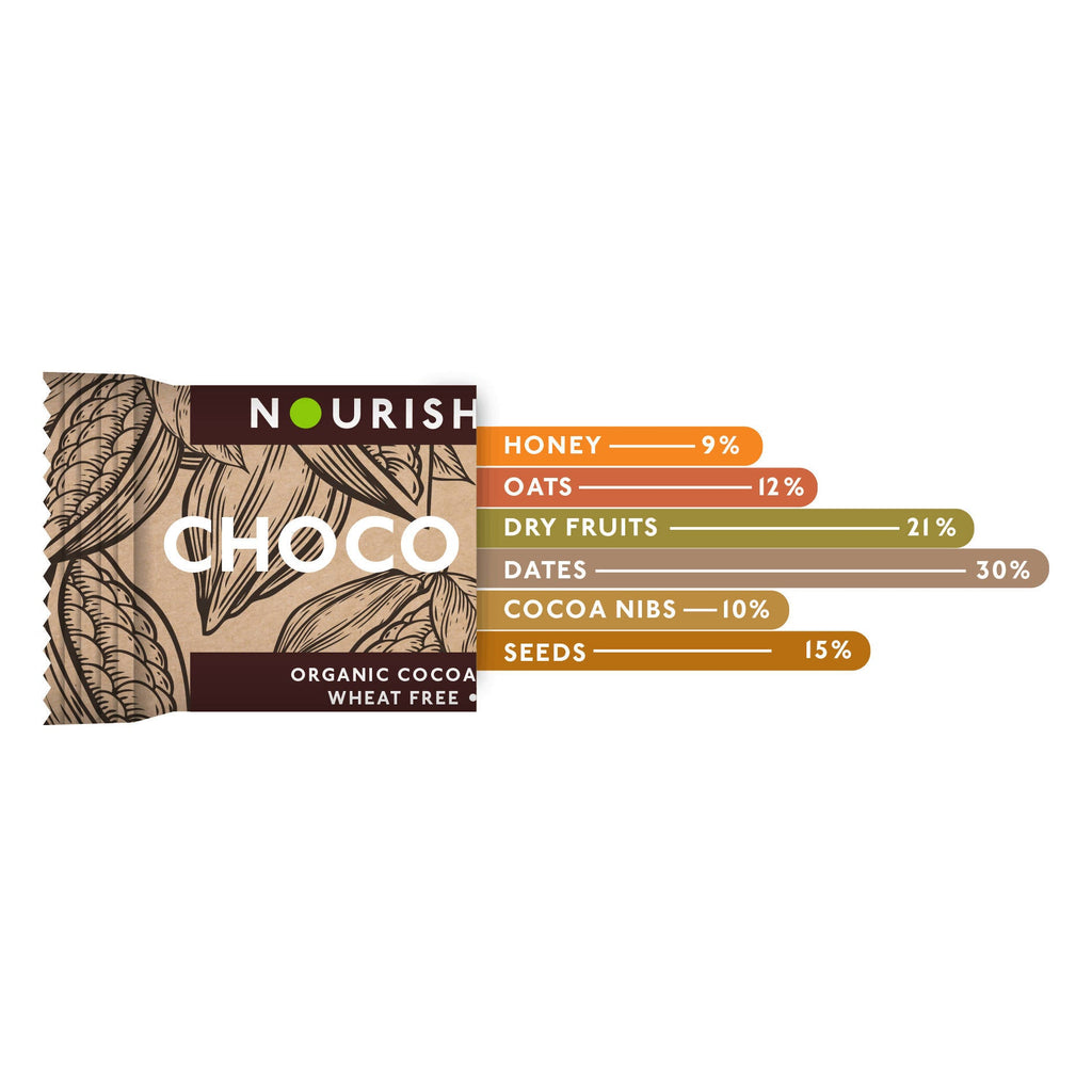 Nourish Organics Choco Oats Bar | Grocsy