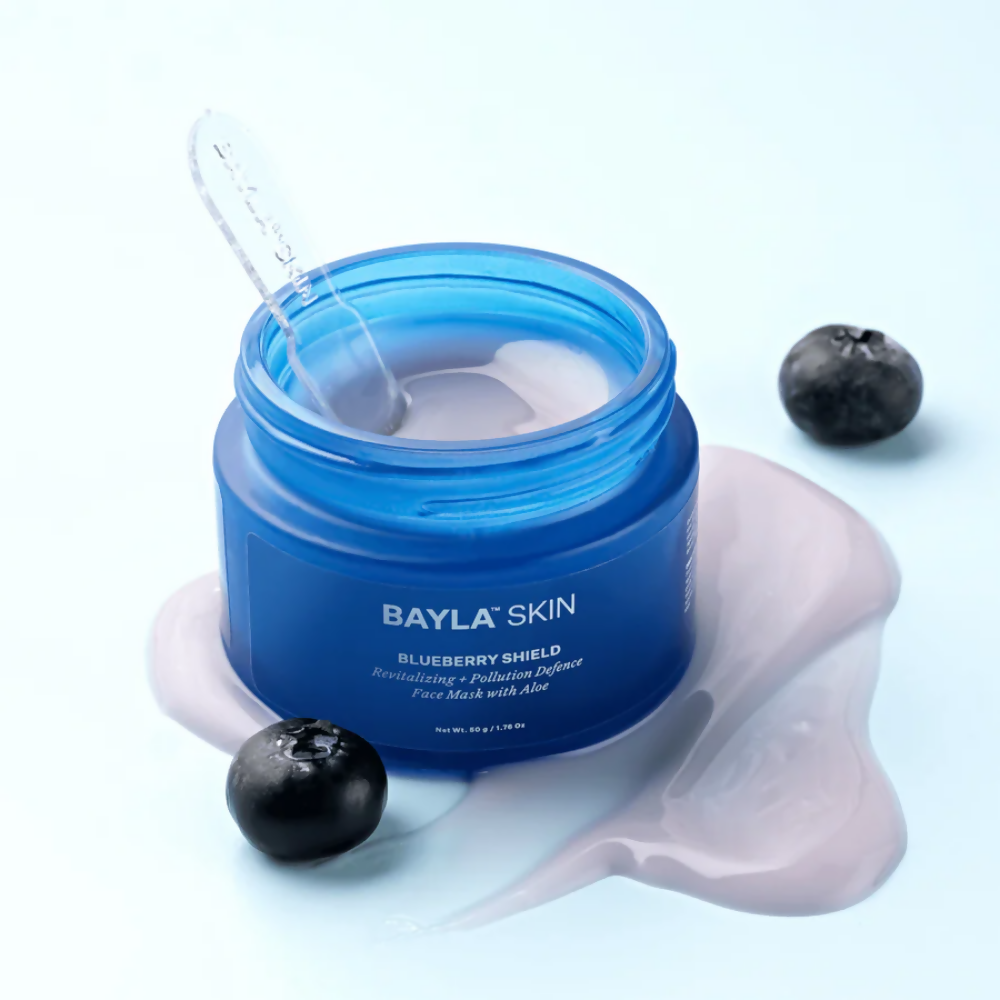 Bayla Skin Blueberry & 5% Niacinamide Skin Repair Face Mask | Grocsy