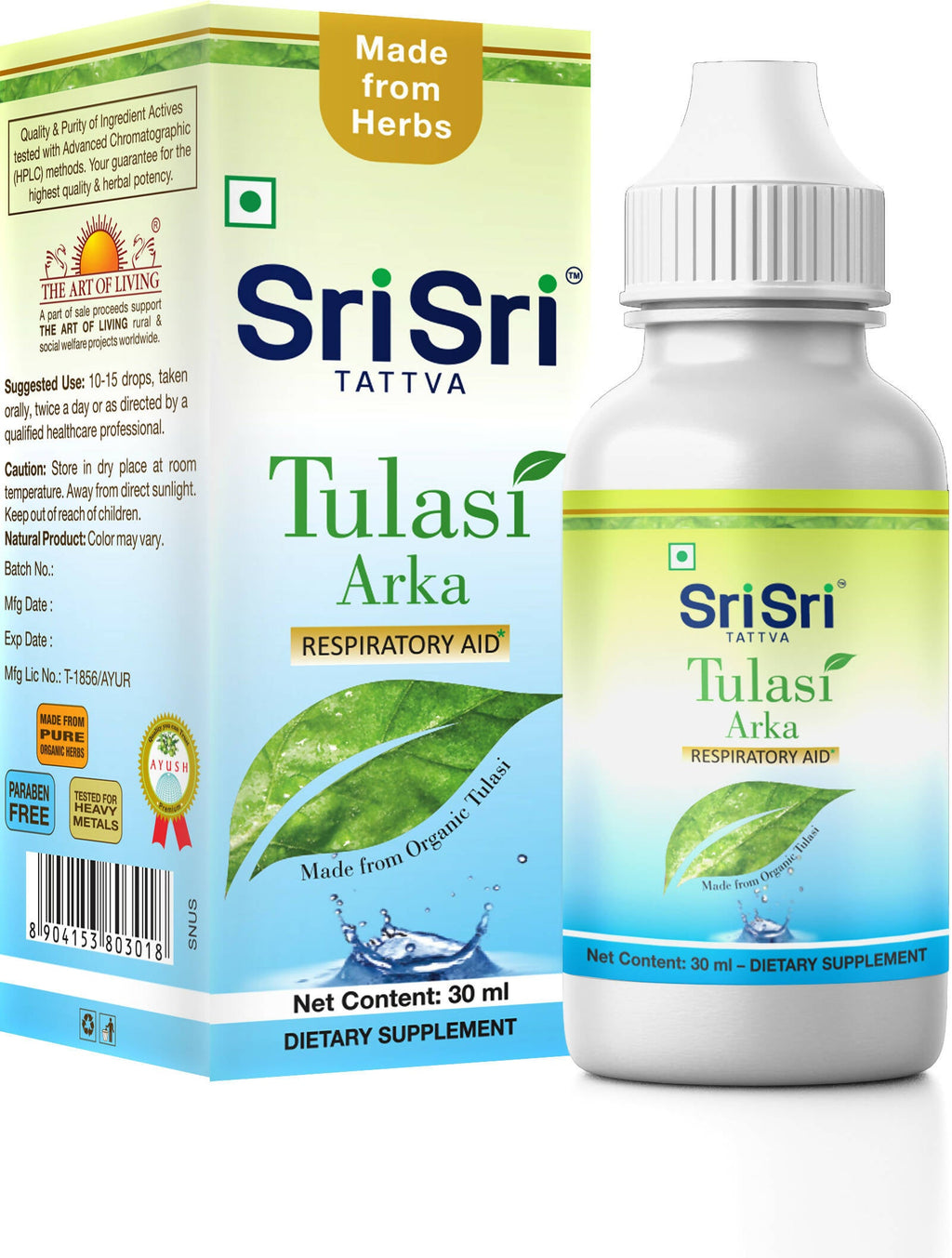 Sri Sri Tattva USA Tulasi Arka Drops | Grocsy