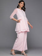 Ahalyaa Women's Traditional Wear Co-ods - Pink | Grocsy