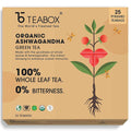 Teabox Organic Ashwagandha Green Tea Bags | Grocsy