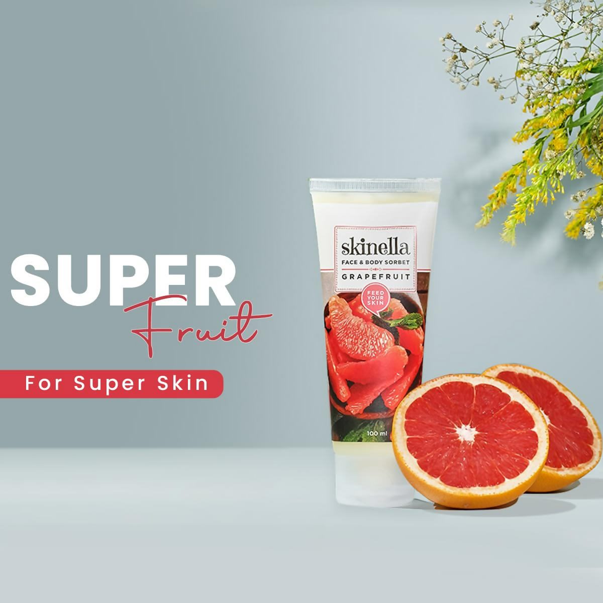 Skinella Face & Body Sorbet Grapefruit Vitamin C | Grocsy