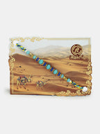NVR Women & Men Set of 4 Blue Evil Eye Charm Rakhi With Roli Chawal | Grocsy