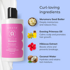 Arata Advanced Curl Care Hair Shampoo For Dry & Frizzy Hair - Murumuru Butter Evening Primrose Oil | Grocsy