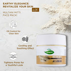 VI-JOHN Prakritik Multani Mitti Face Pack Controls Sebum Made With 100% Natural Bio Actives | Grocsy