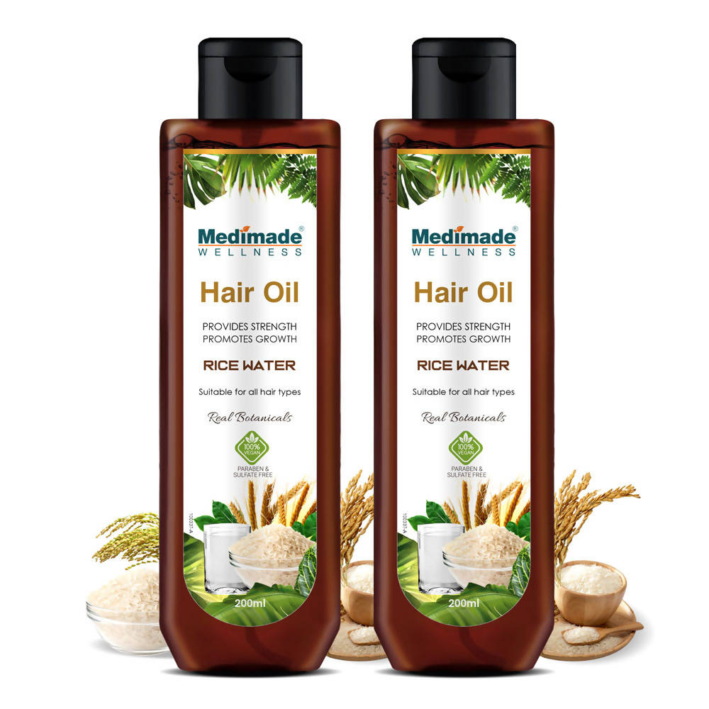 Medimade Wellness Rice Water Hair Oil | Grocsy