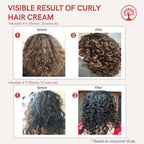 Ivory Natural Curly Hair Cream - Bouncy, Shiny, Humidity-Resistant Curls Hair | Grocsy