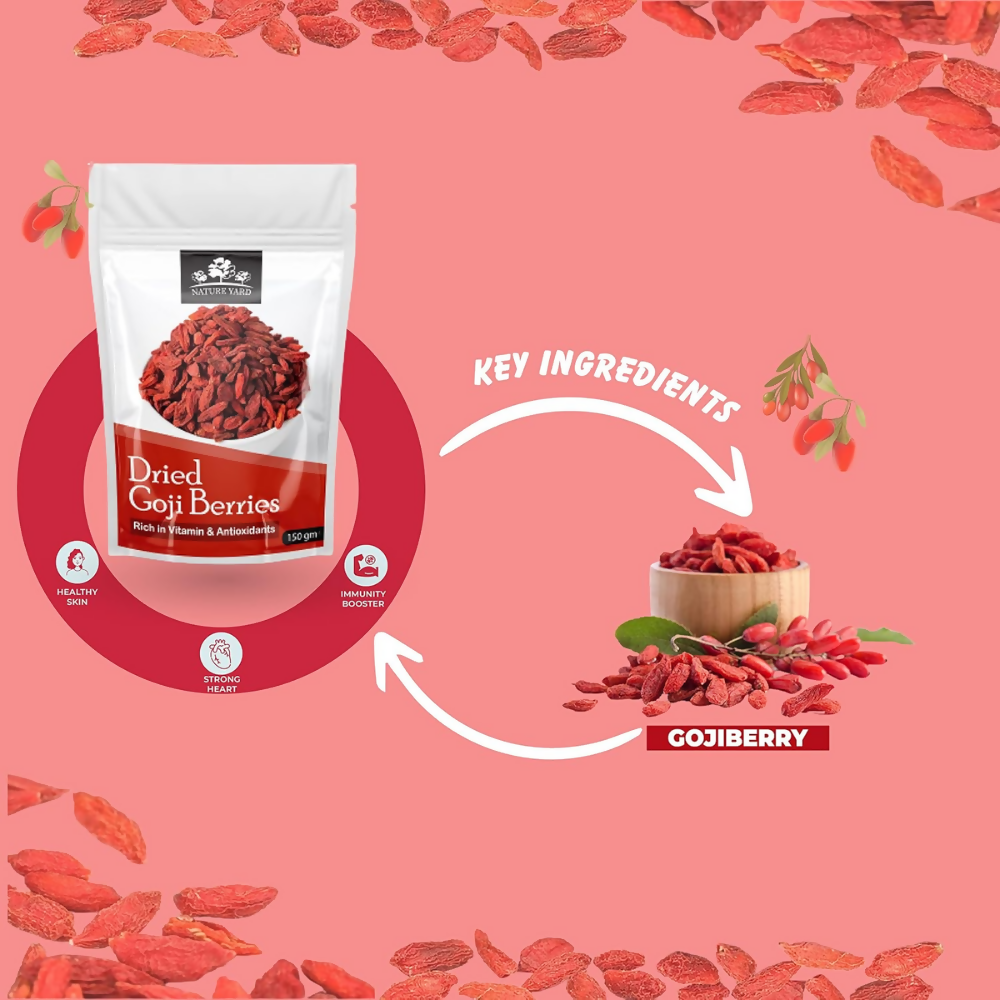 Nature Yard Organic Goji Berry Dry Fruit | Grocsy