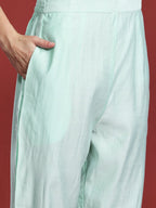 Indo Era Floral Embroidered Thread Work Kurta with Trousers & With Dupatta | Grocsy