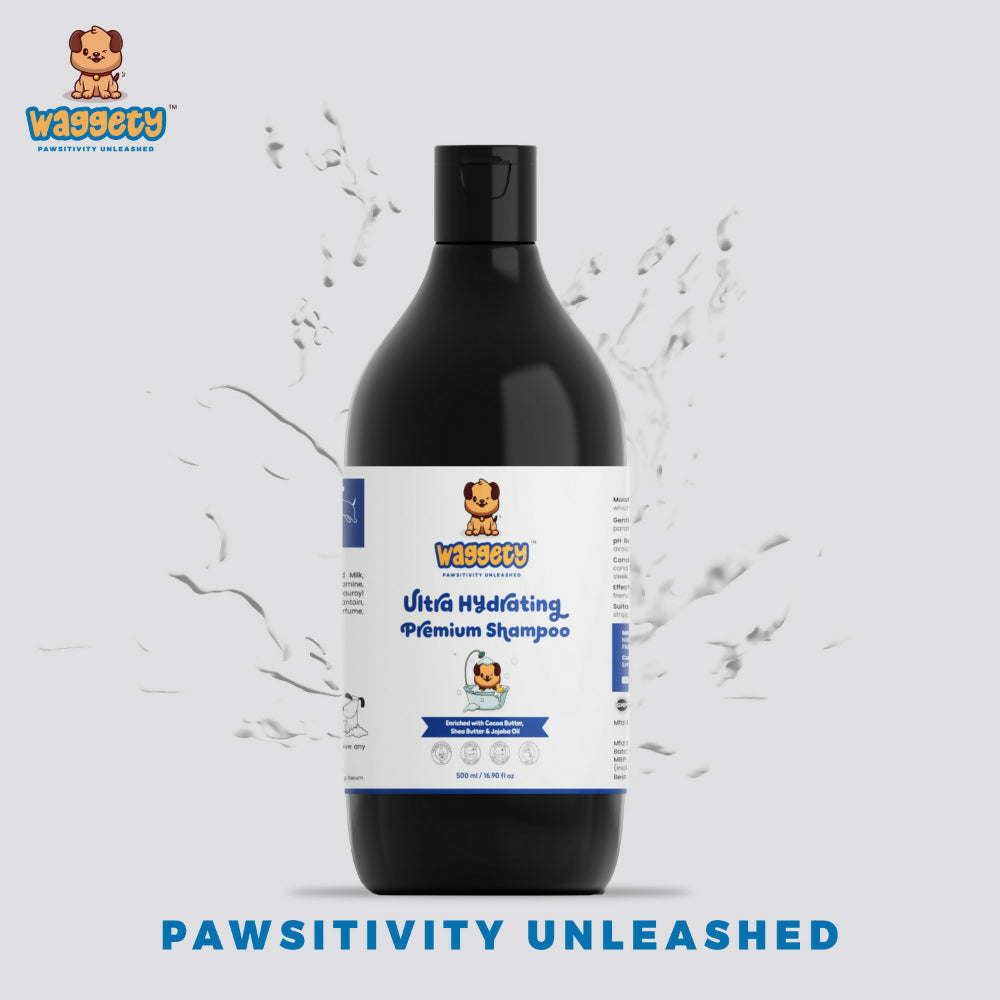 Waggety Ultra Hydrating Premium Shampoo For Dogs | Grocsy