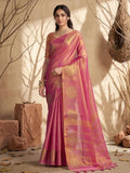Shree Shyam Fashion Wine Tissue Silk Saree | Grocsy