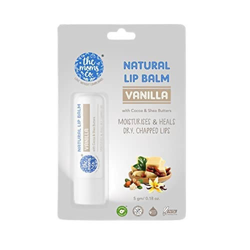 The Moms Co Natural Vanilla Lip Balm | Grocsy