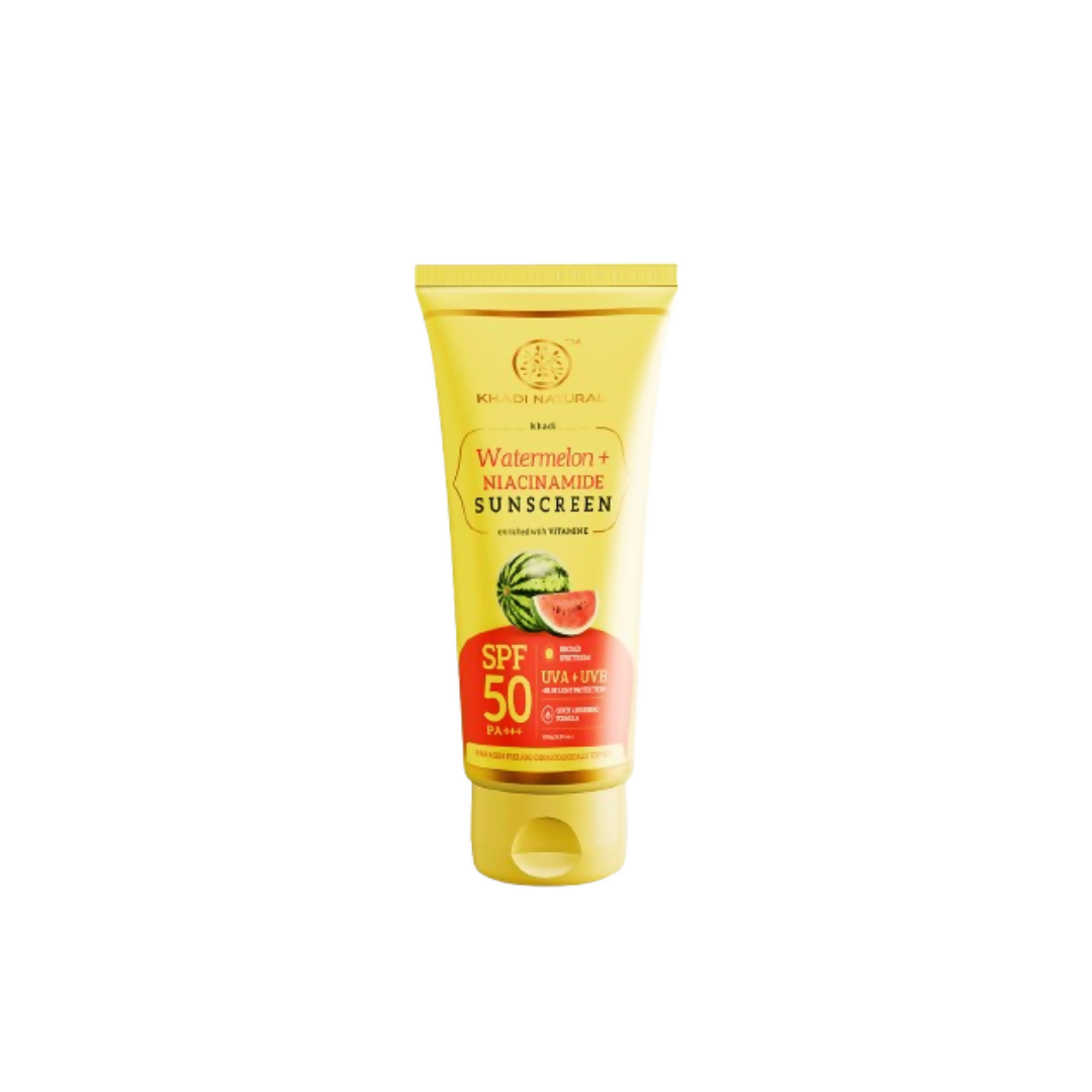 Khadi Natural Watermelon + Niacinamide Sunscreen SPF 50 PA+++ | Grocsy