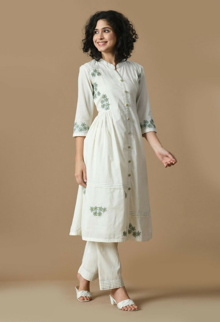 Joban Fashion White Cotton Kurta Set | Grocsy