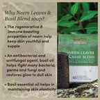 The Earth Reserve Neem Leaves & Basil Blend Soap | Grocsy