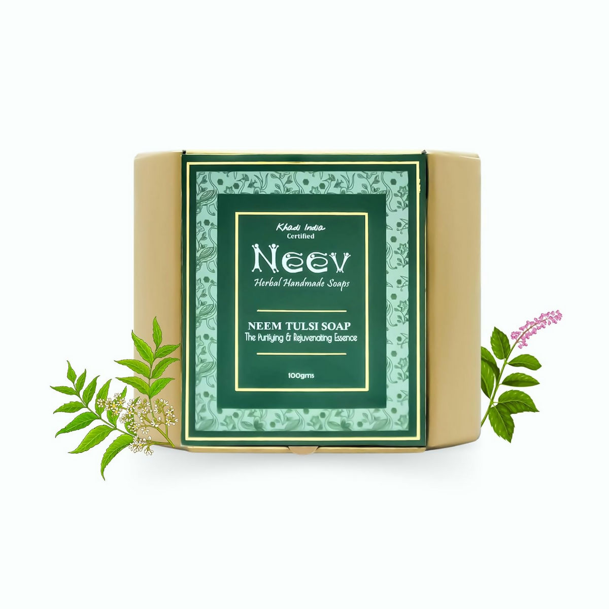 Neev Herbal Handmade Soap Neem Tulsi Handmade Soap | Grocsy