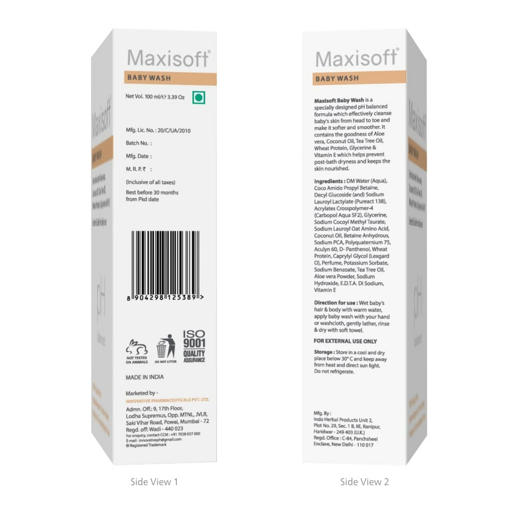 Maxisoft Skin Nourishing Baby Wash | Grocsy