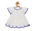 Chutput Kids Cute Design White Coloured Solid Frock | Grocsy