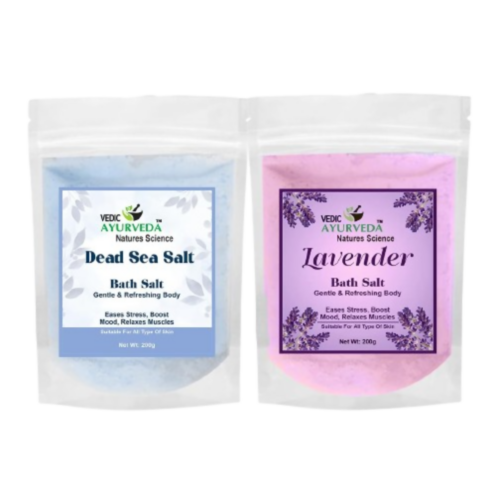 VedicAyurveda Dead Sea Salt and Lavender Bath Salt | Grocsy