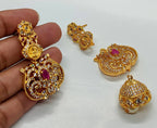 Designer Temple 4 in 1 Earrings | Grocsy