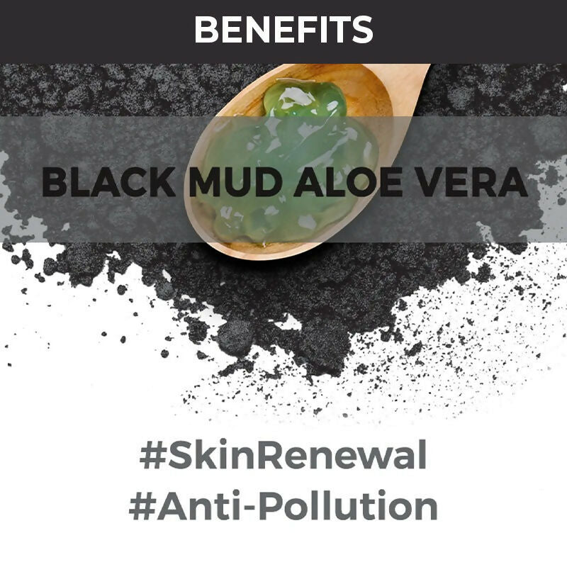 Nykaa Skin Secrets Exotic Indulgence Black Mud + Aloe Vera Sheet Mask For Purified & Hydrated Skin | Grocsy