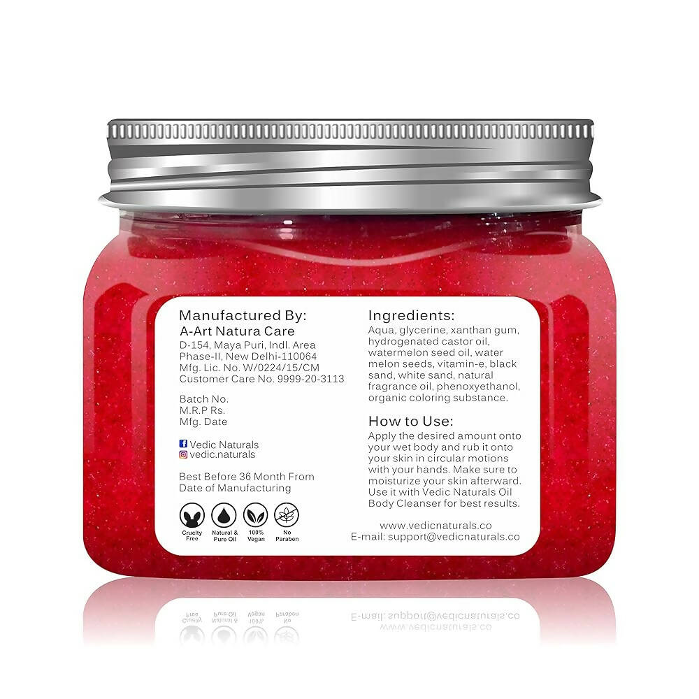 Vedic Naturals Watermelon Body Scrub | Grocsy