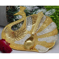 Chahat Premium Living Brass Table Peacock | Grocsy
