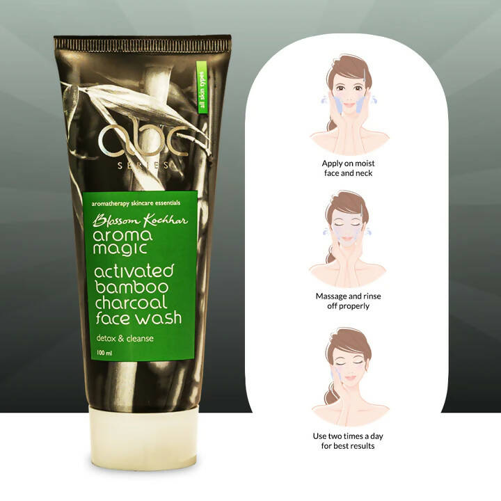 Blossom Kochhar Aroma Magic Activated Bamboo Charcoal Face Wash | Grocsy
