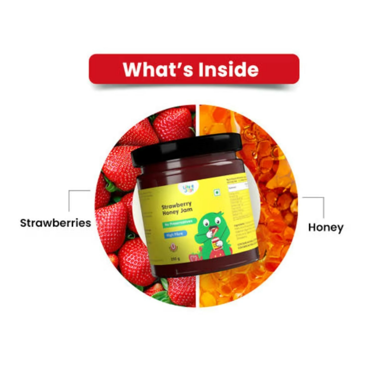 Little Joys Strawberry Honey Jam | Grocsy