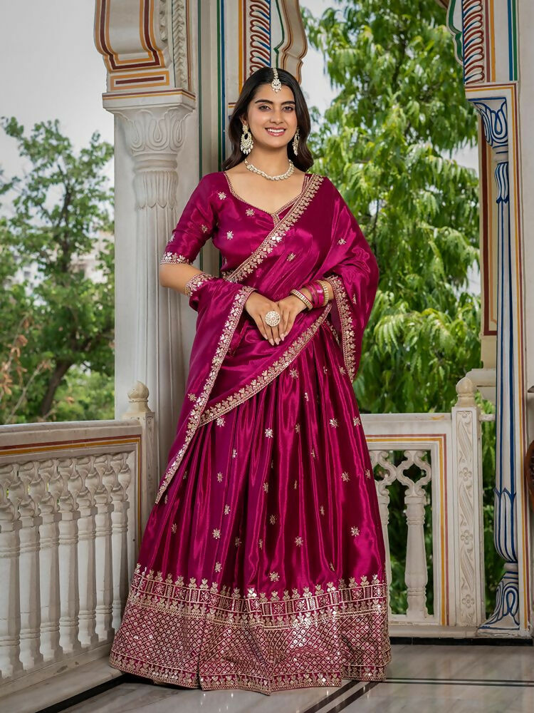 Lehenga Mart pink Designer Wedding Wear Lehenga Choli | Grocsy
