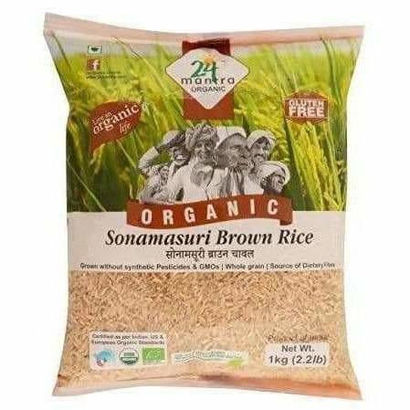 24 Mantra Organic Brown Sona Masoori Rice | Grocsy