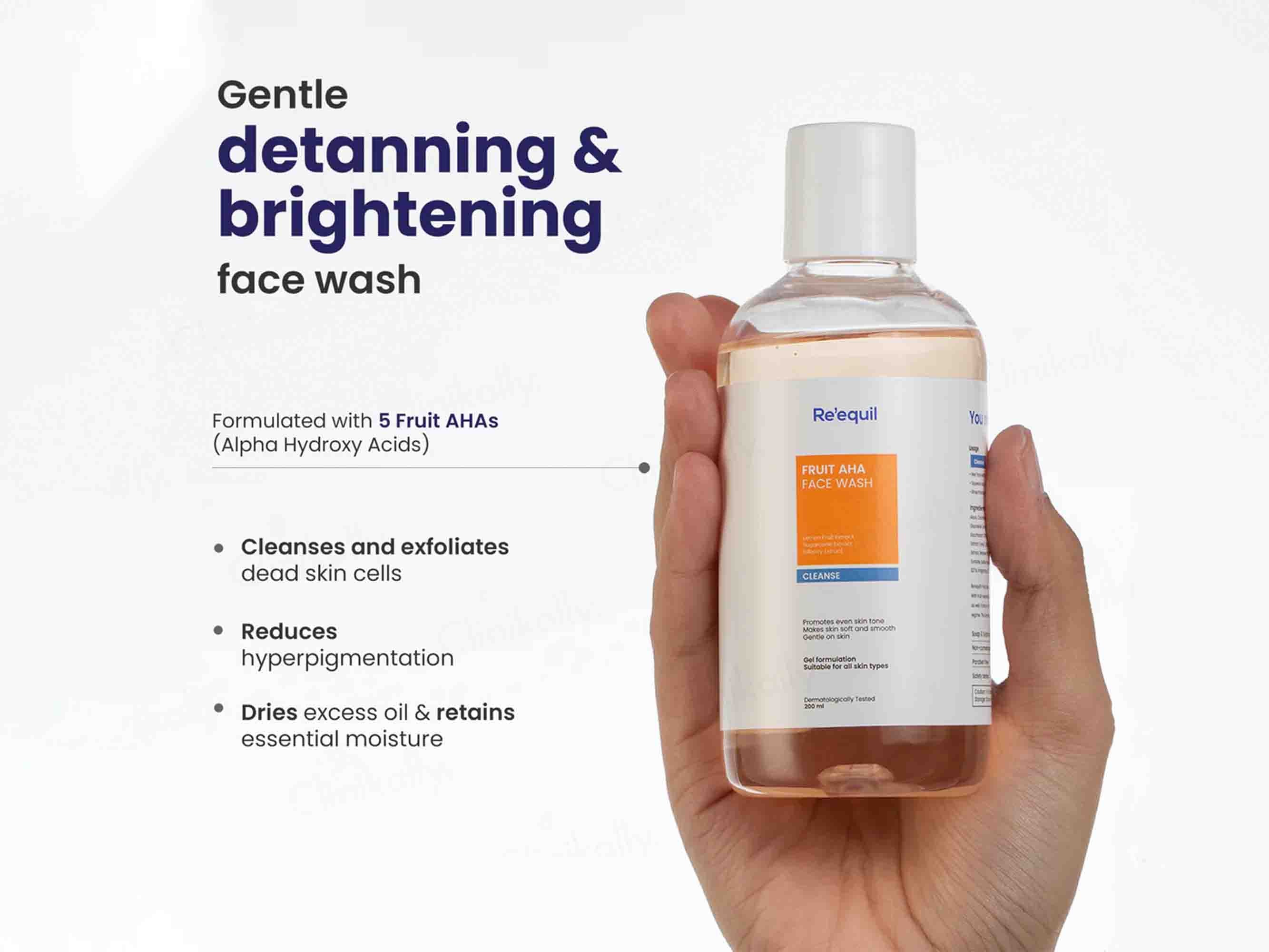 Re'equil Fruit AHA Face Wash | Grocsy