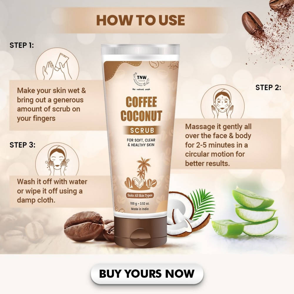 The Natural Wash Coffee Coconut Scrub | Grocsy