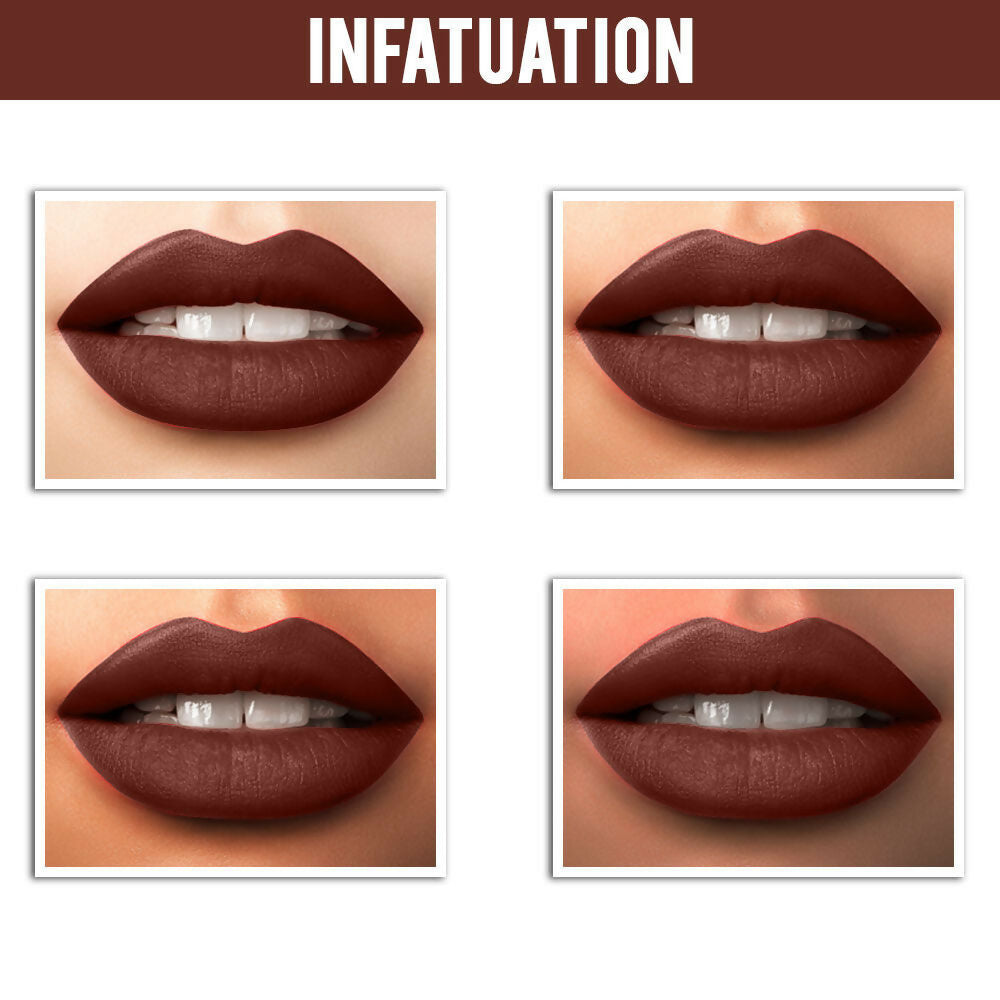 Jaquline USA Matte Amour Matte Lipstick - Infatuation 01 | Grocsy