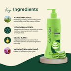 VI-JOHN Saffron Natural Fairness Body Lotion Aloe Vera Hydration For All Skin Types | Grocsy