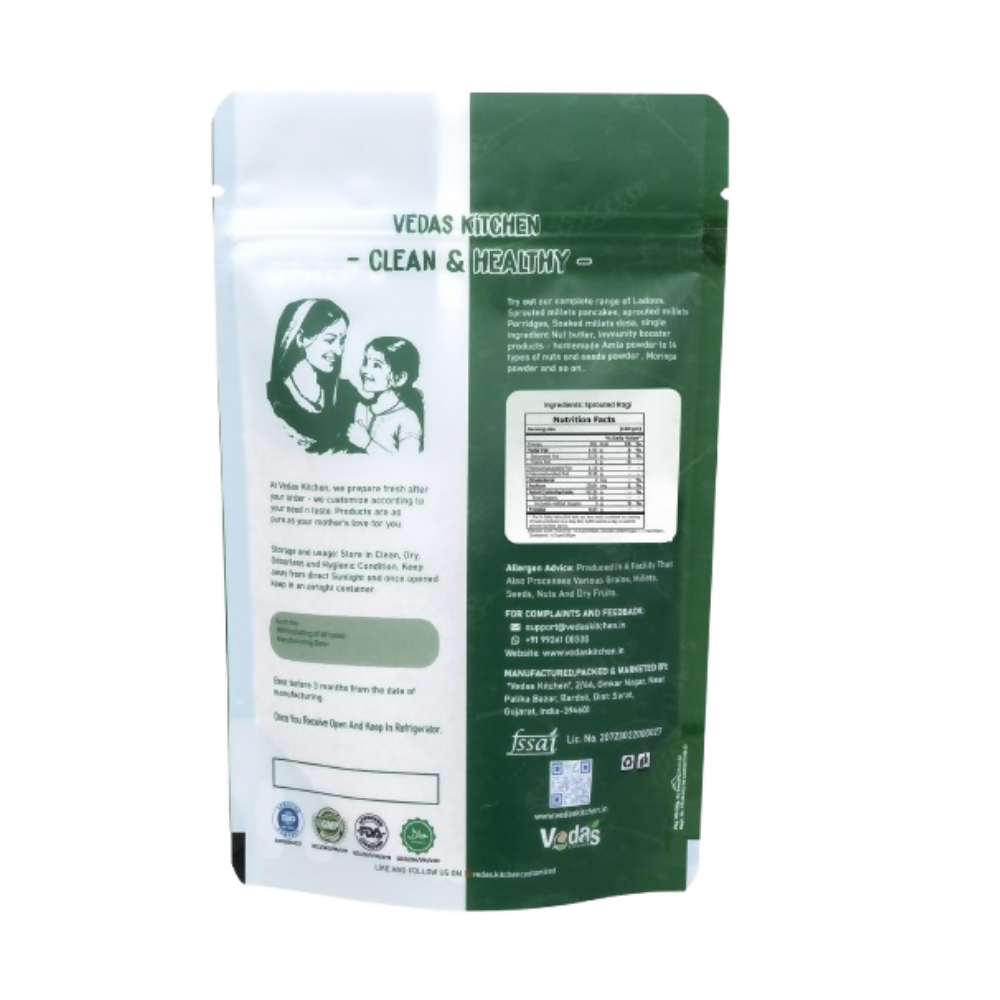 Vedas Kitchen Sprouted Ragi Flour | Grocsy