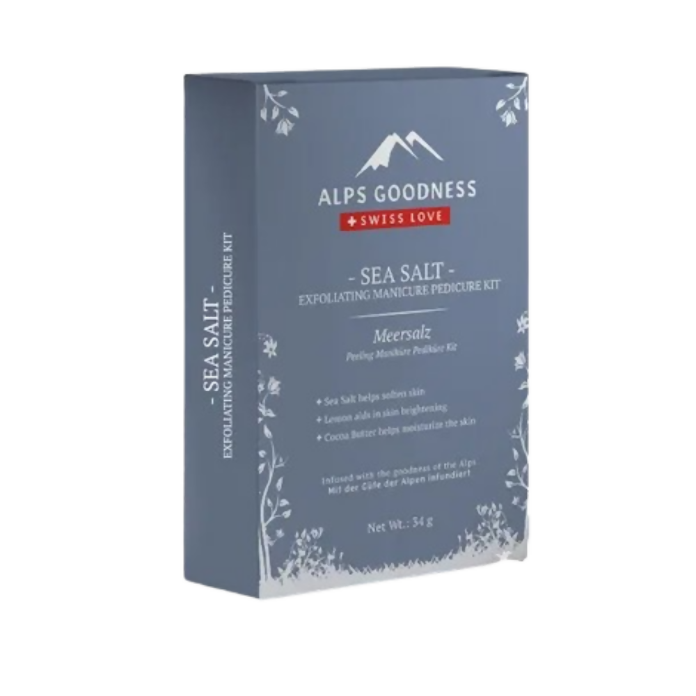 Alps Goodness Sea Salt Exfoliating Manicure Pedicure Kit | Grocsy
